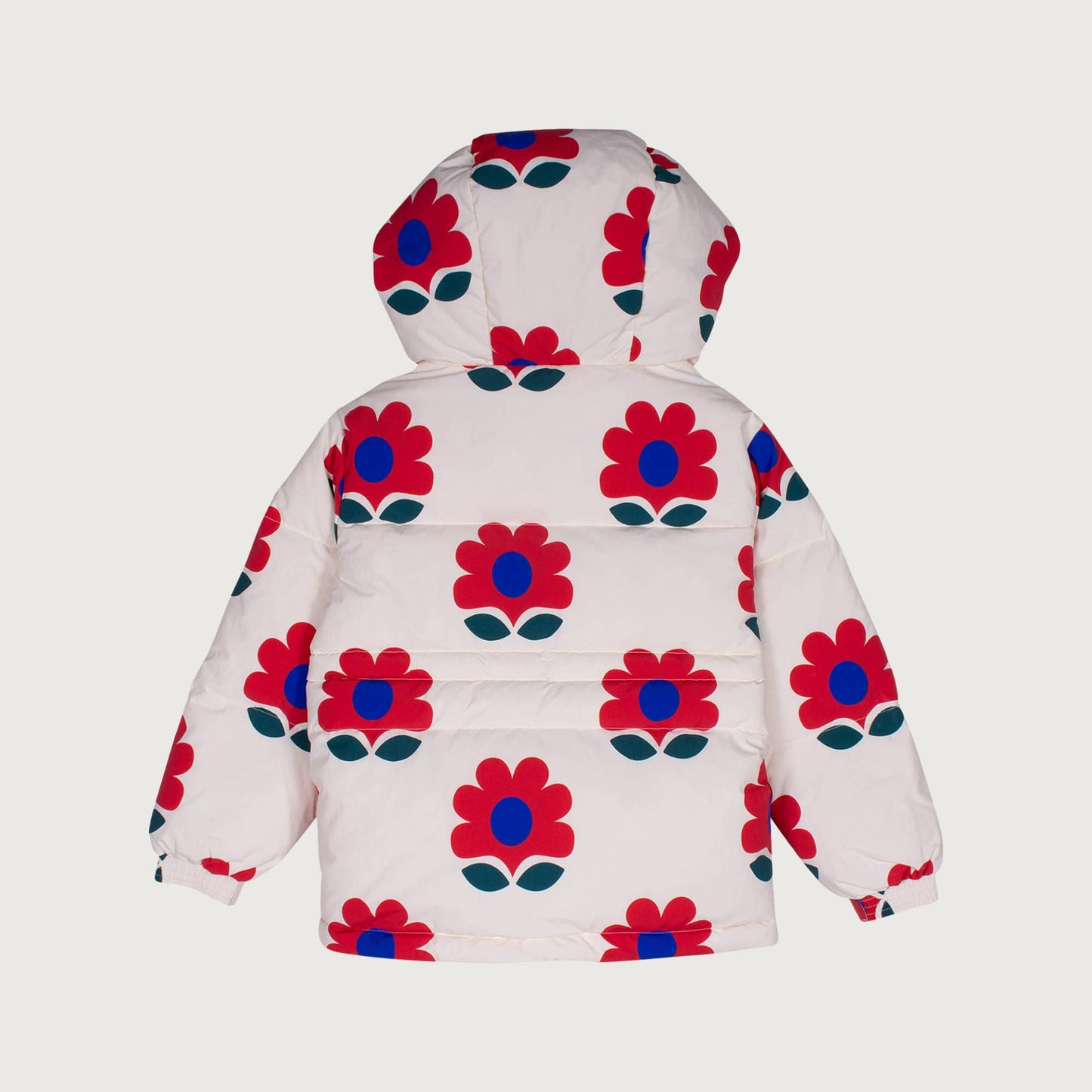 Wynken APRIL down jacket with WR coating FLOWERS / 4Y