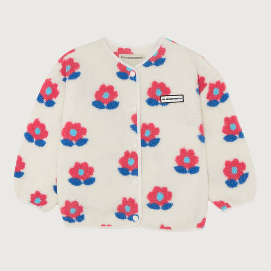The Campamento Big Flowers jacket ecru