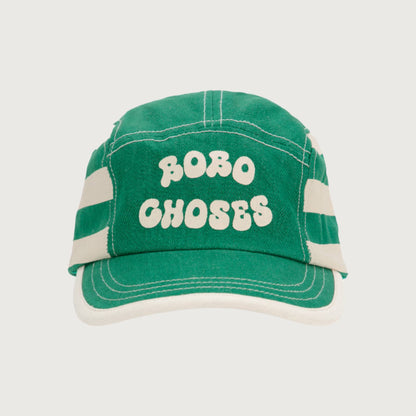 Bobo Choses GREEN STRIPES cap