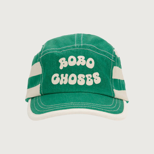 Bobo Choses GREEN STRIPES cap