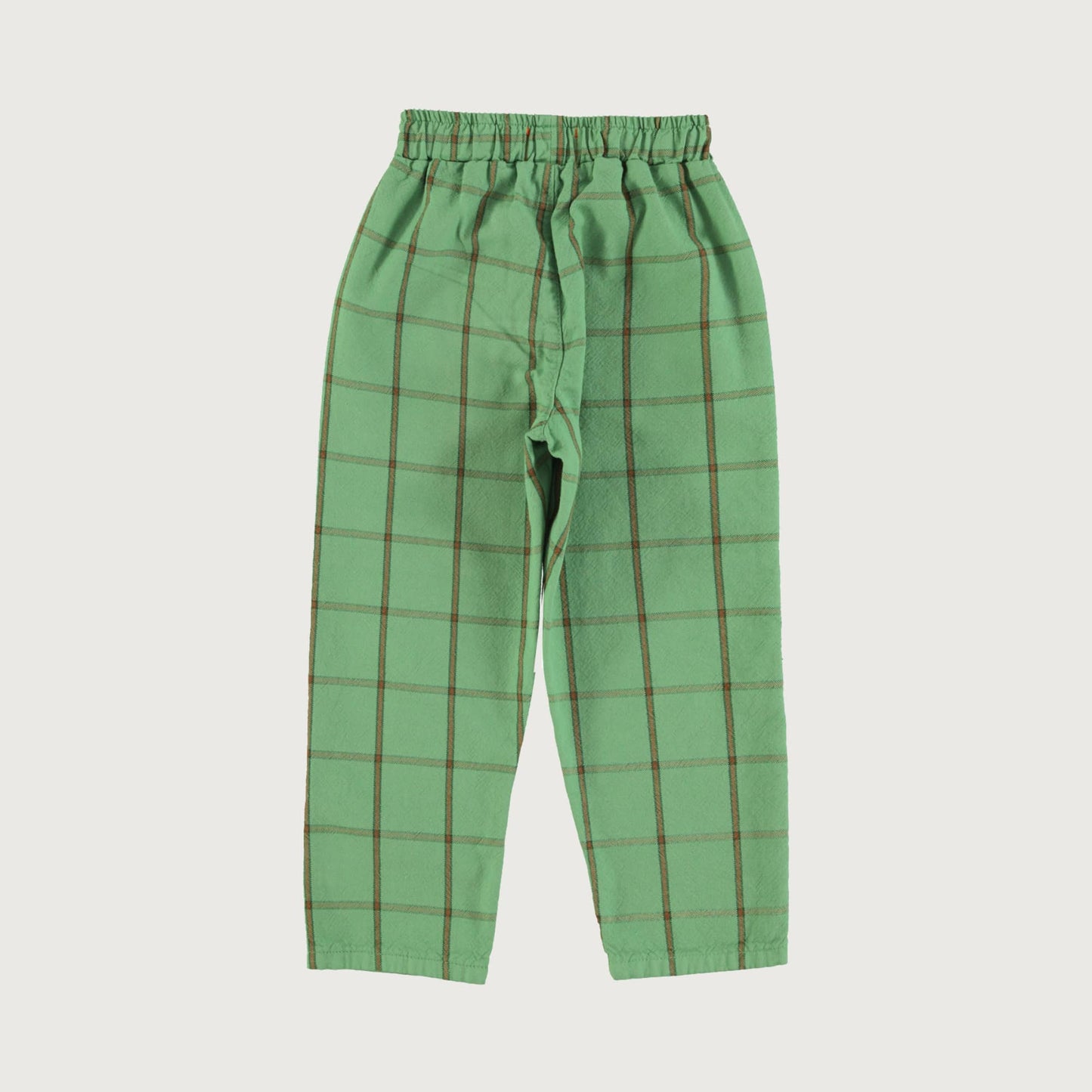 Piupiuchick GREEN CHECKERED unisex trousers