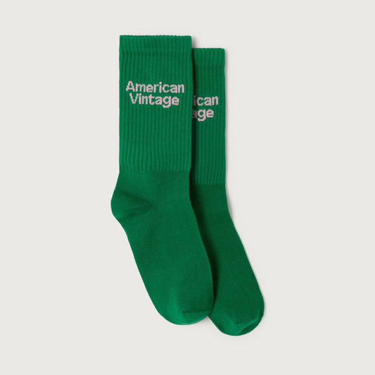 American Vintage Kids Clypsun socks vert
