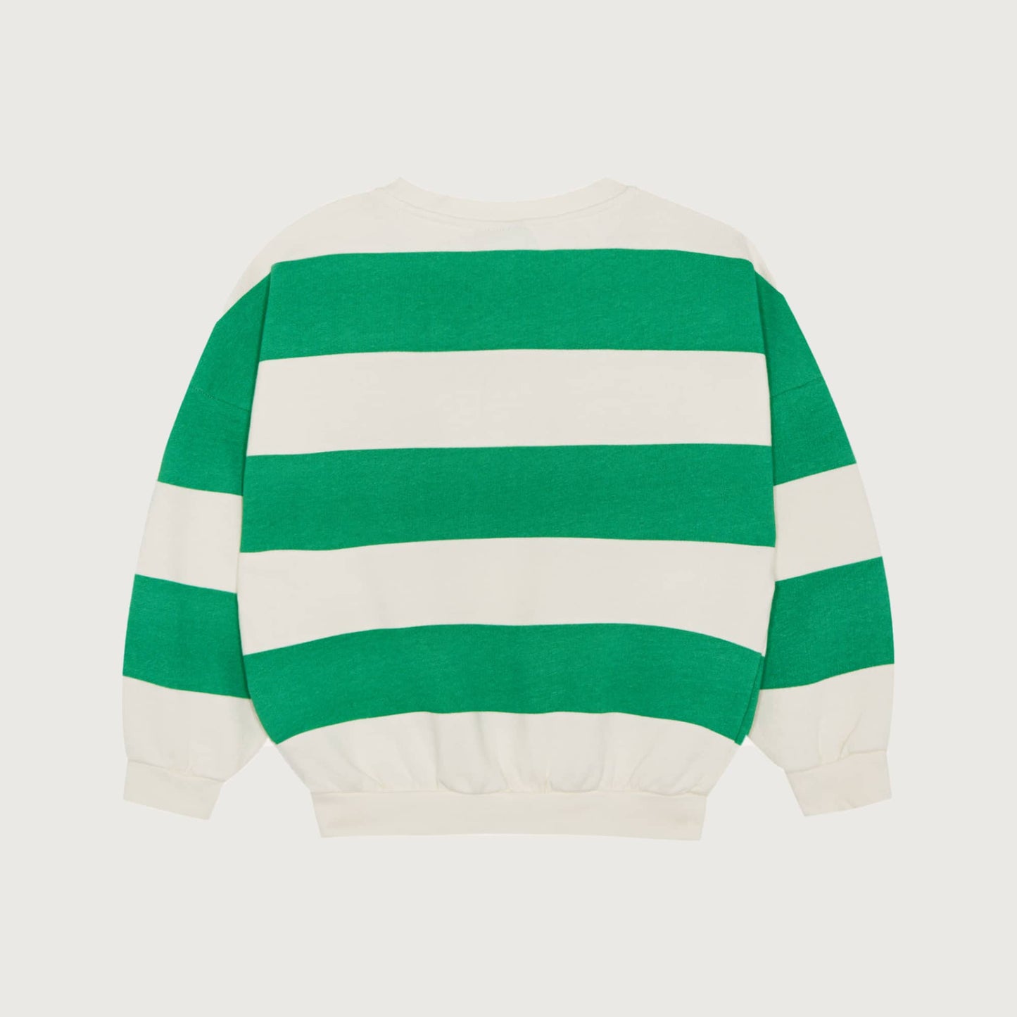 The Campamento GREEN Stripes sweatshirt ecru