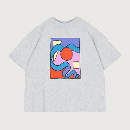 Repose AMS Boxy tee grey melange