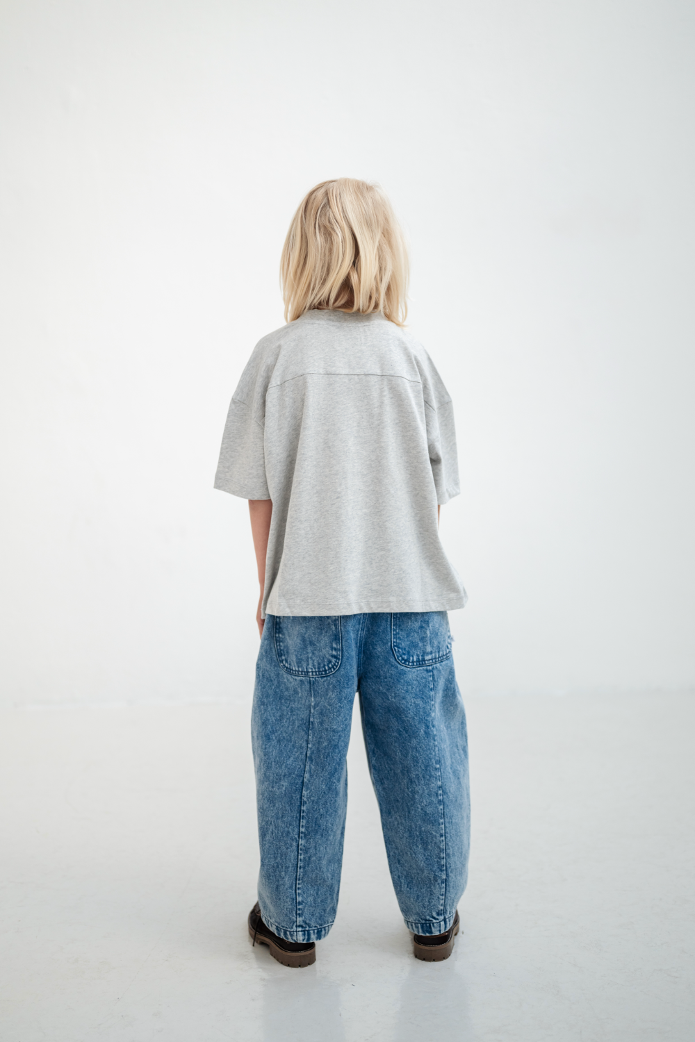 Repose AMS Boxy tee grey melange