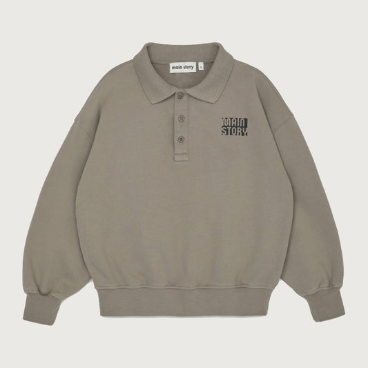 Main Story Polo sweatshirt driftwood
