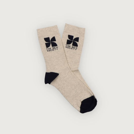 The New Society Socks moonlight white vigore