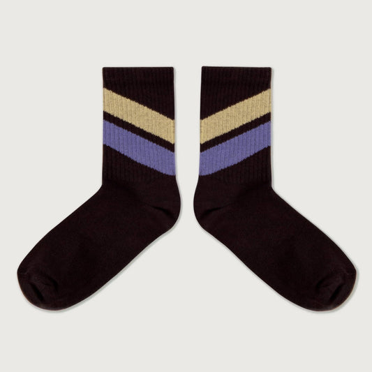 Repose AMS Sporty socks stripe midnight teal