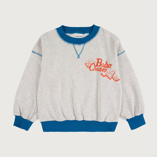 Bobo Choses DOMINOS sweatshirt light heather grey