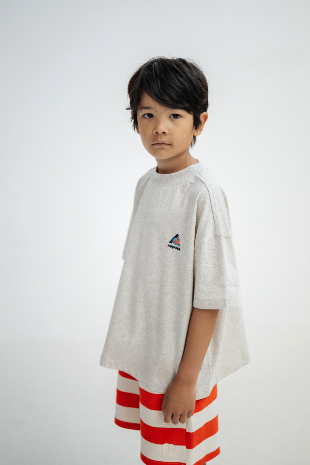 Repose AMS Tee shirt grey melange
