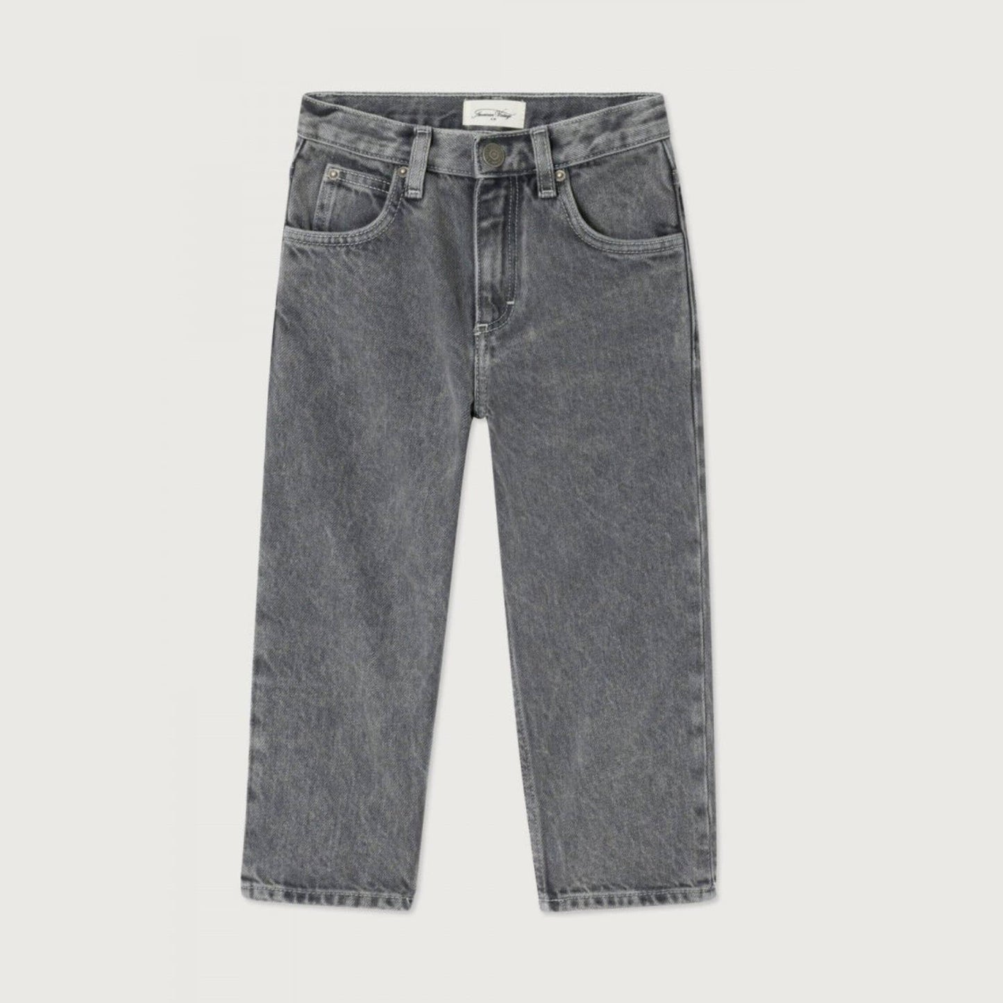 American Vintage Kids straight jeans Yopday vintage grey