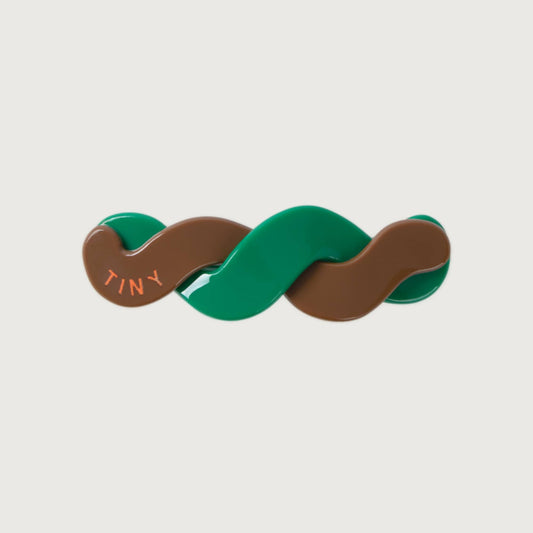 Tinycottons TINY big hair clip dark brown emerald
