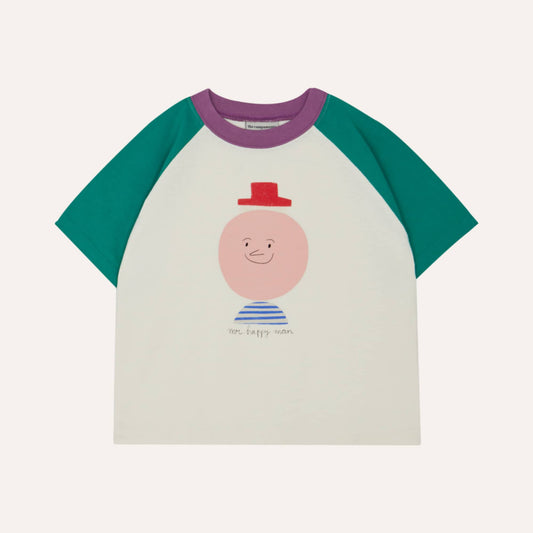 The Campamento MR. HAPPY MAN color block T-shirt ecru / 4Y