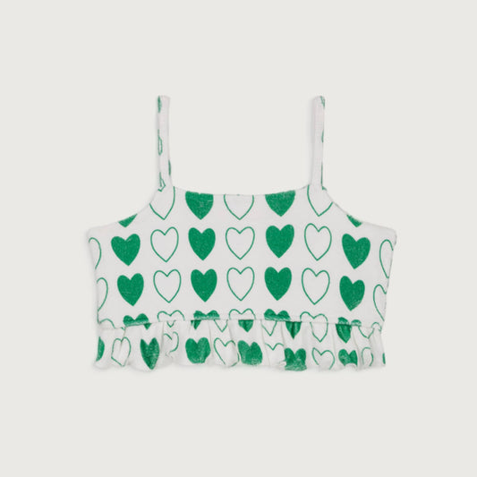 We Are Kids Top Clara green hearts / 10-11Y