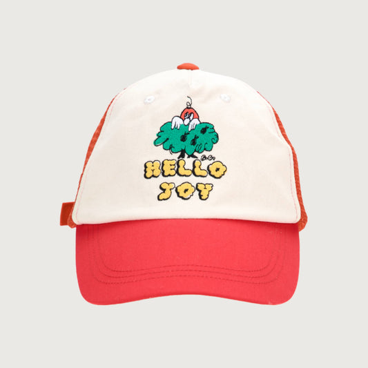 Bobo Choses HELLO JOY mesh cap red