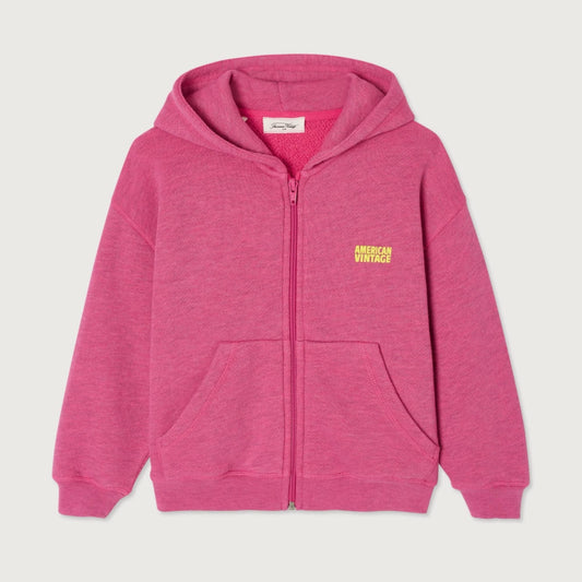American Vintage Kids Doven sweat geranium fluo surteint