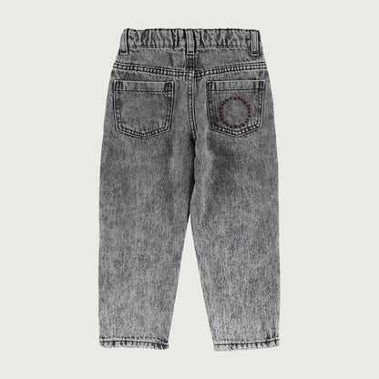 Piupiuchick Unisex trousers washed black denim