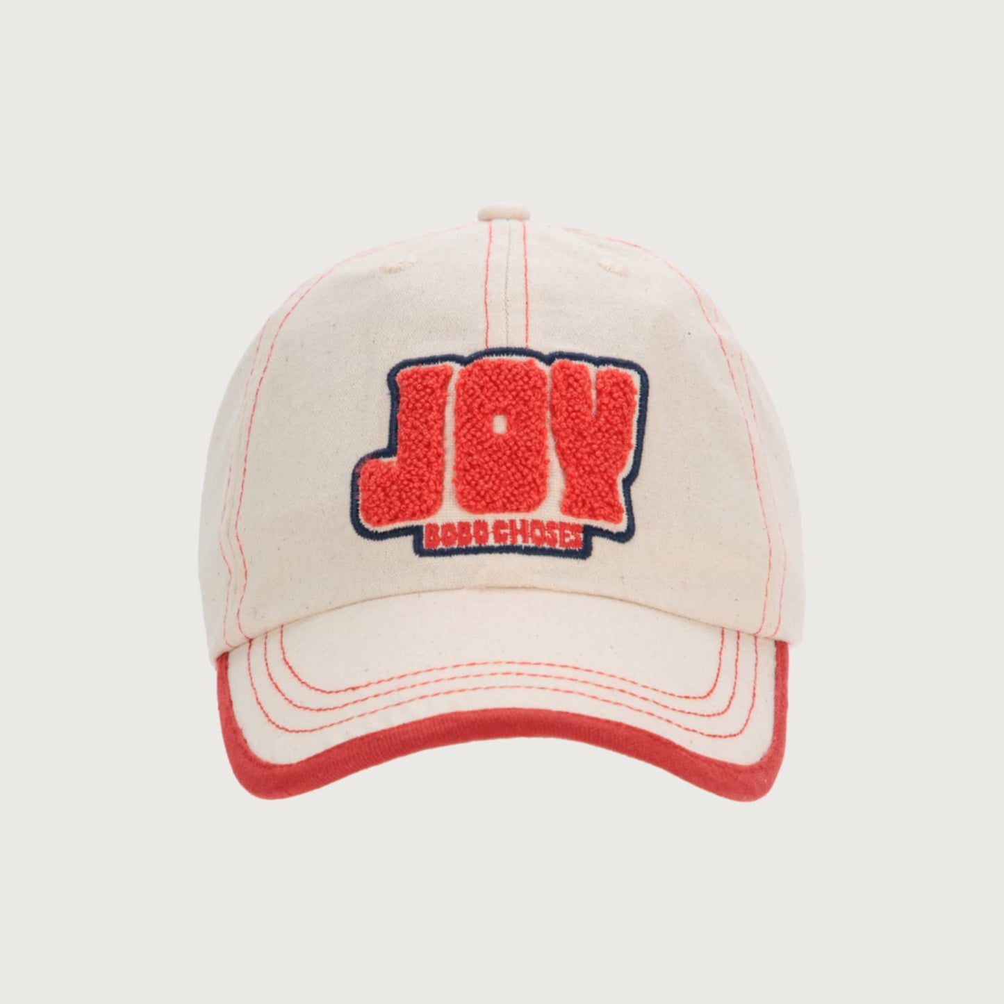 Bobo Choses JOY patch cotton cap offwhite