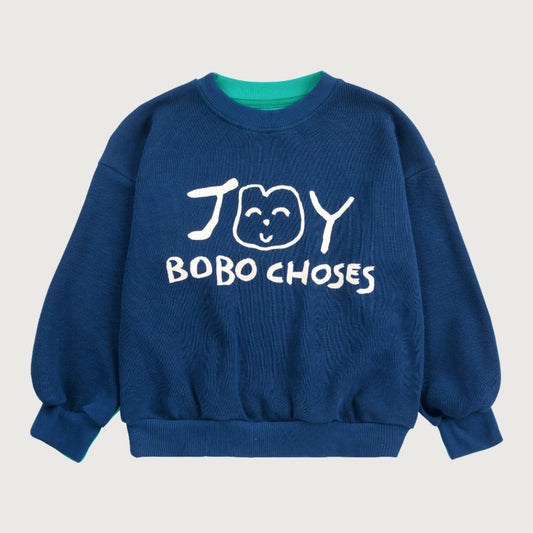Bobo Choses SMILING sweatshirt navy blue