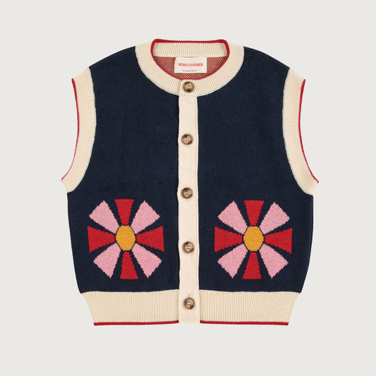 Bobo Choses KALEIDOSCOPE vest navy blue