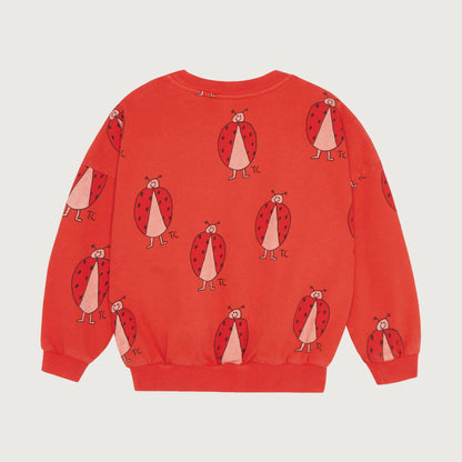 The Campamento LADYBUG Allover Sweaetshirt red / 3Y