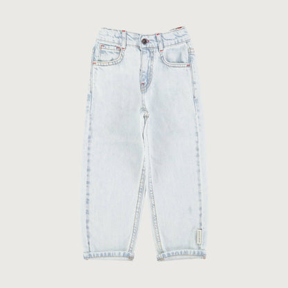 Piupiuchick unisex trousers washed light blue denim / 3Y