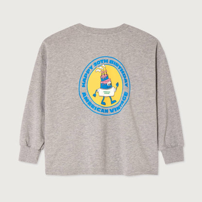 American Vintage Kids Fizvalley T-shirt heather grey grisch