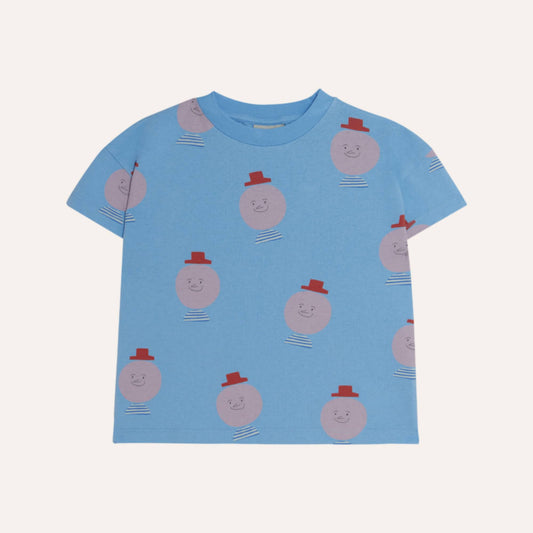 The Campamento MR. HAPPY MAN allover T-shirt blue