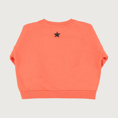 Piupiuchick Sweatshirt orange with MUSIC print