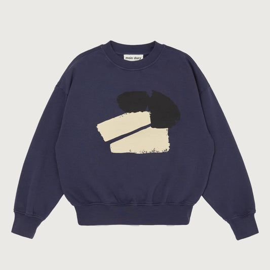 Main Story Bubble sweatshirt graystone blue