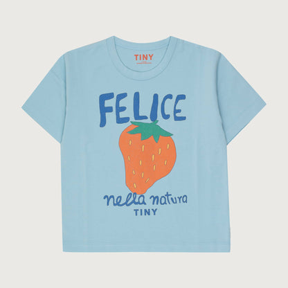Tinycottons NELLA NATURA graphic tee dusty blue