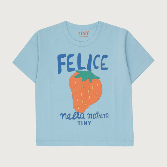 Tinycottons NELLA NATURA graphic tee dusty blue