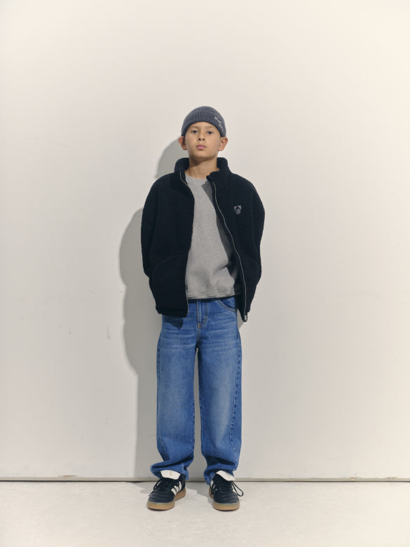 Main Story Loose fit jean washed blue denim