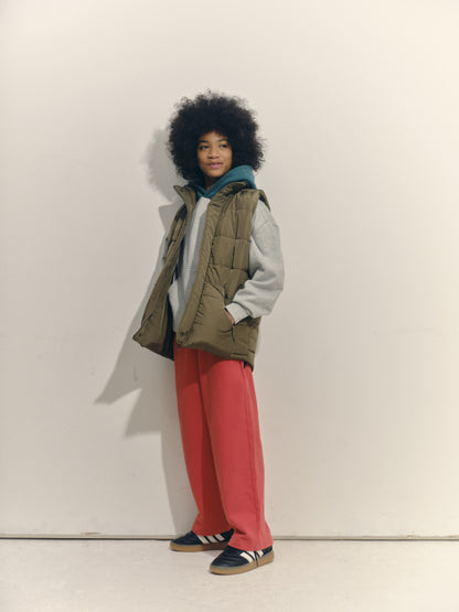 Main Story Hooded sweatshirt light grey melange fleece