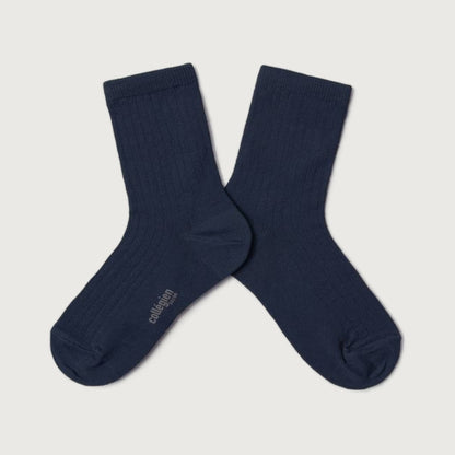 Collégien Paul ribbed ankle socks NUIT ETOILEE