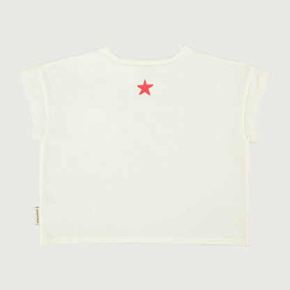 Piupiuchick T-shirt ecru with PEACE print