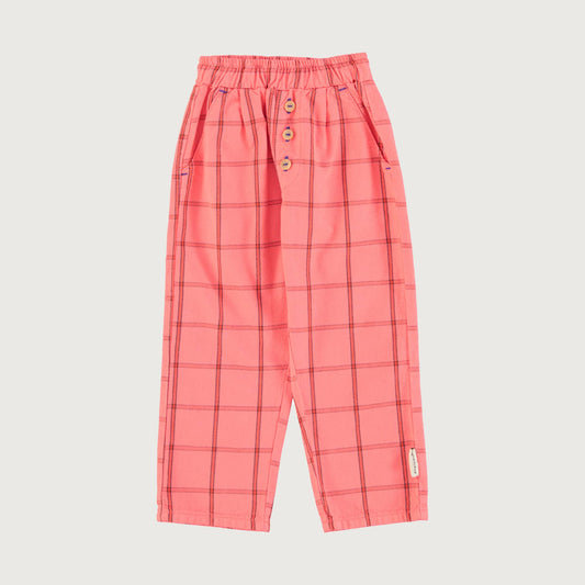 Piupiuchick PINK CHECKERED unisex trousers