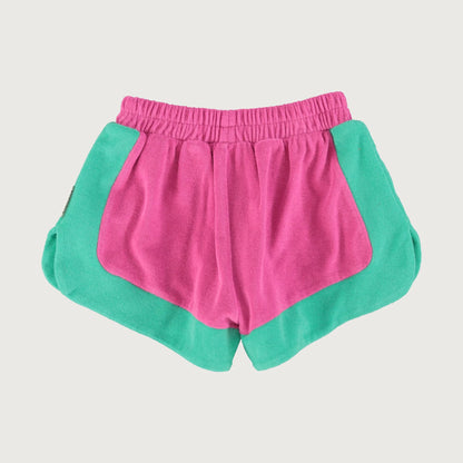 Piupiuchick Shorts fuchsia & green