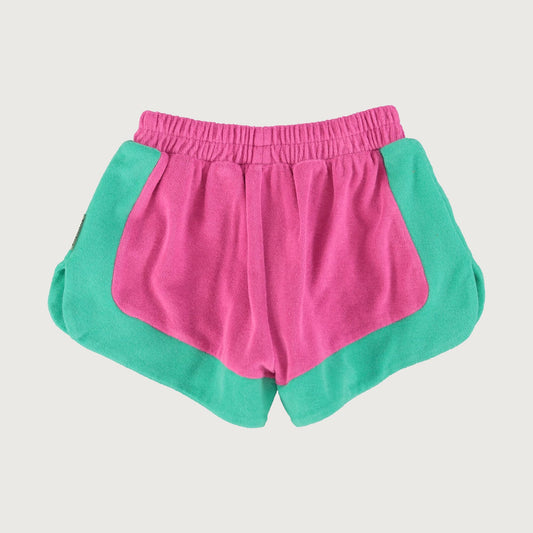 Piupiuchick Shorts fuchsia & green