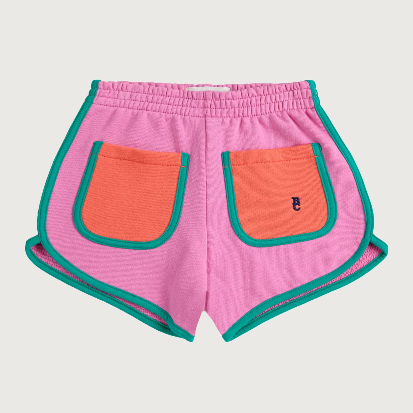 Bobo Choses PINK COLOR BLOCK shorts