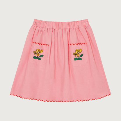 The Campamento FLOWERS pink skirt