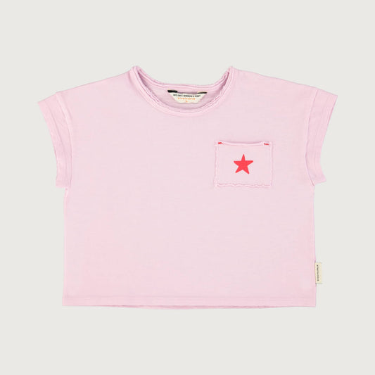 Piupiuchick T-shirt lilac with A print