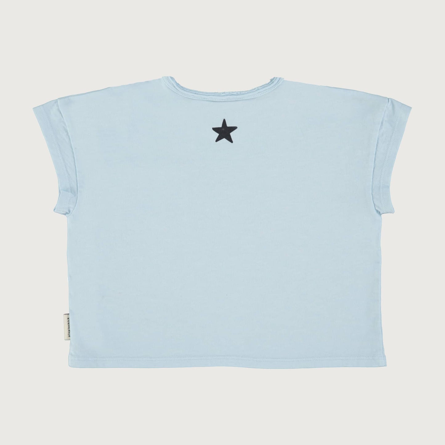 Piupiuchick T-shirt light blue with PIUPIUCHICK print
