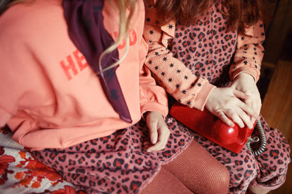 Piupiuchick Sweatshirt pink with HEY JUDE print