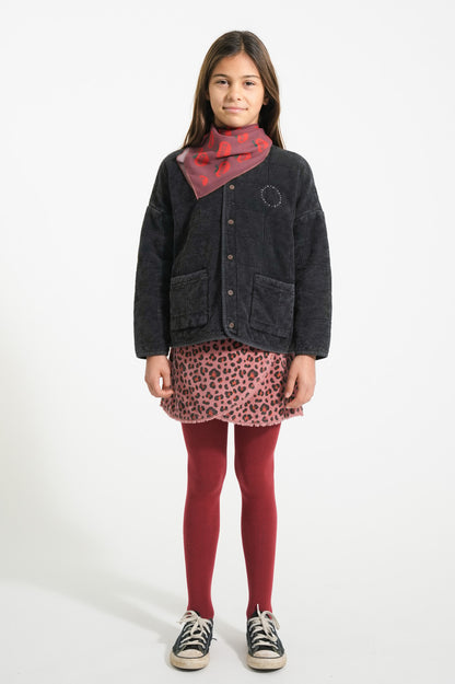 Piupiuchick Short skirt pink with ANIMAL print