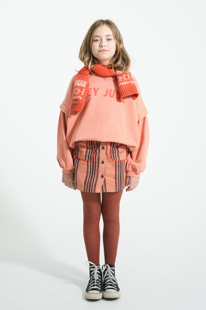 Piupiuchick Sweatshirt pink with HEY JUDE print