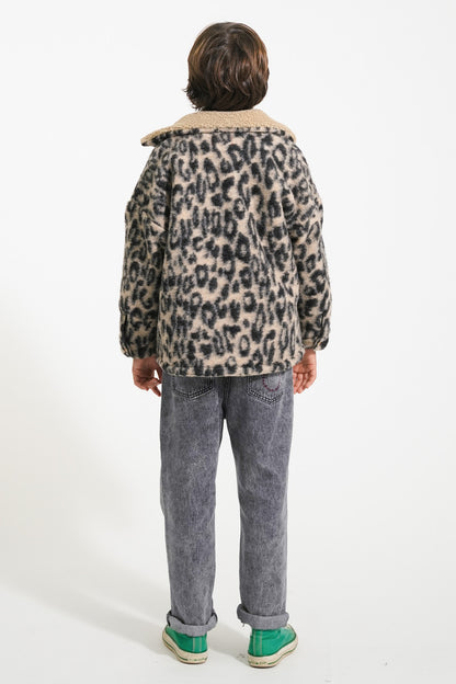 Piupiuchick Jacket ecru with ANIMAL print
