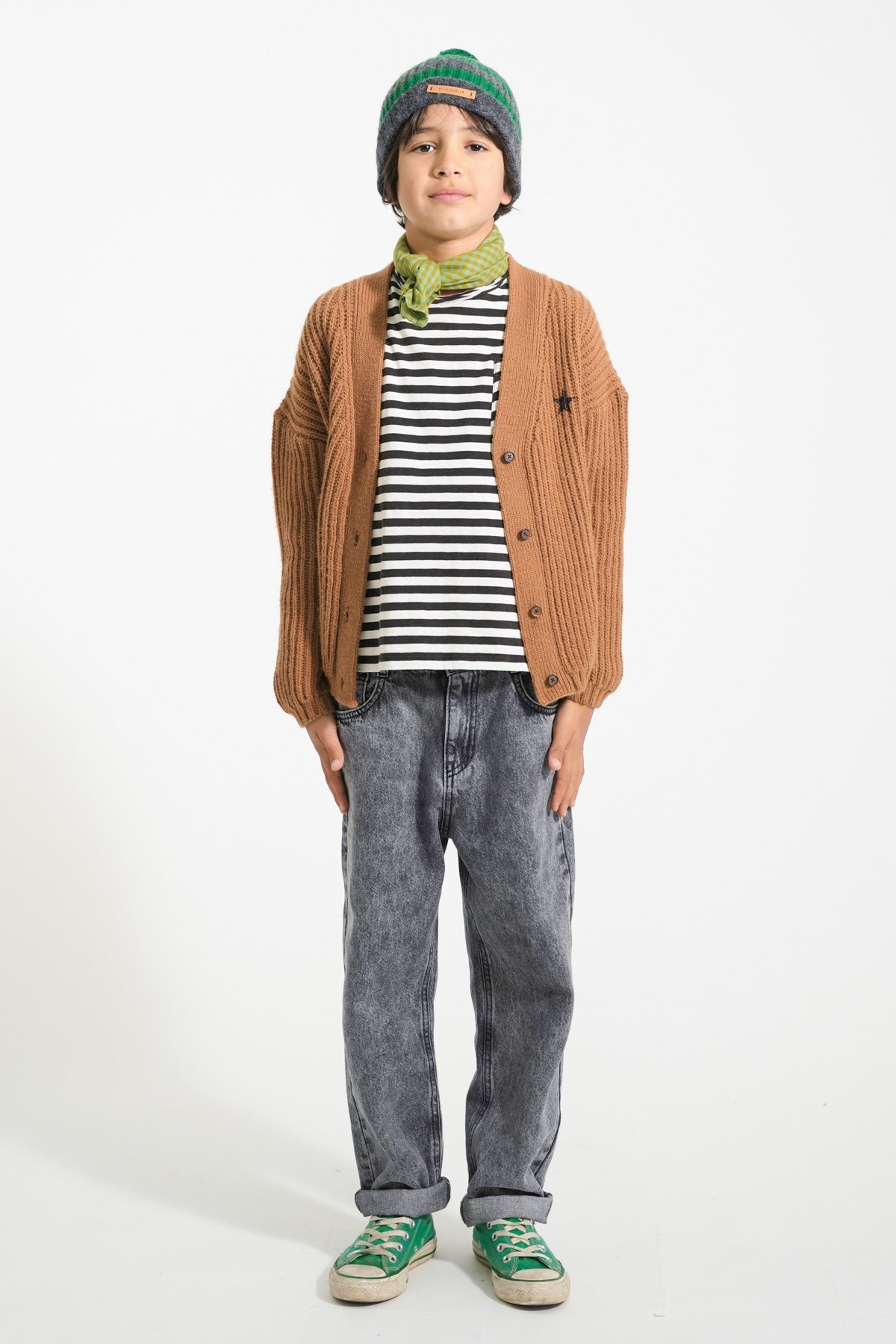 Piupiuchick Unisex trousers washed black denim