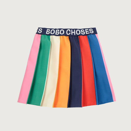 Bobo Choses COLOR BLOCK pleated skirt