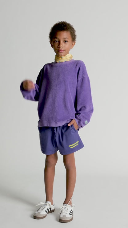 American Vintage Kids Sweatshirt fuxow purple